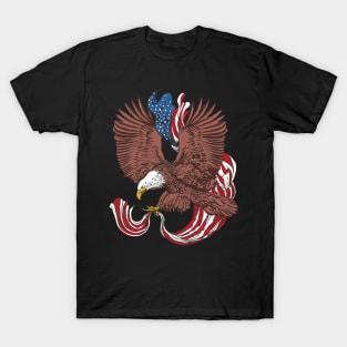 American Eagle US Flag Unites States of America T-Shirt